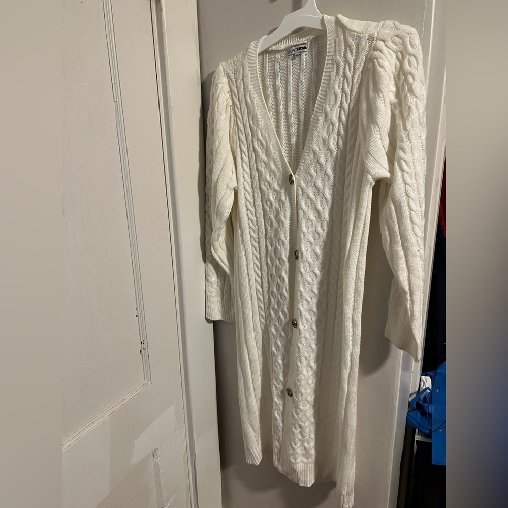 Fashion Nova long button down cardigan